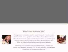 Tablet Screenshot of mealtimenotions.com